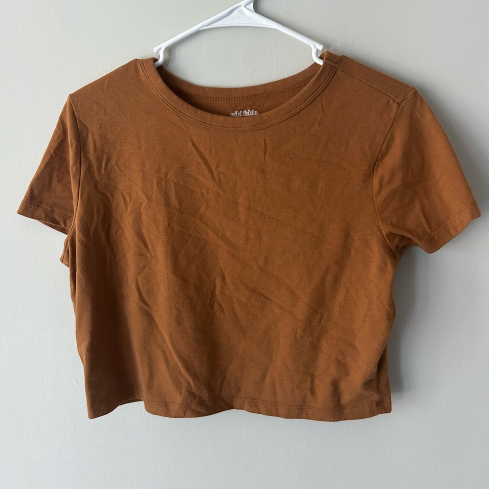 Wild Fable Tan Crop Top